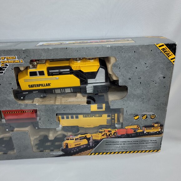 Cat Motorized Construction Express Train 100% Complete Toy Railway Set - Picture 3 of 3